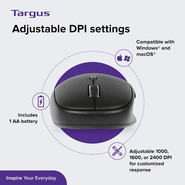 Targus B582 Midsize and Multi-device Bluetooth Mouse