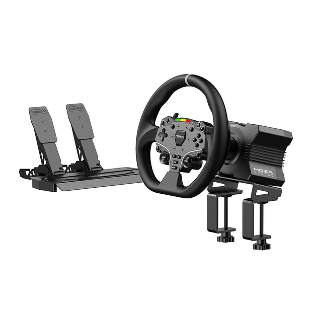 MOZA R5 Bundle 5.5Nm Base + Steering Wheel + Pedals + Table Clamp