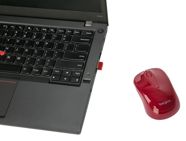 Targus W600 Wireless Optical Mouse (Red) - Compact size