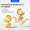 JISULIFE Stroller Fan Life3-Octopus-Yellow