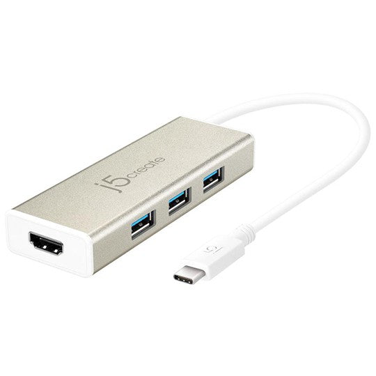 J5Create USB 3.1 Type-C 3-Port Hub With HDMI