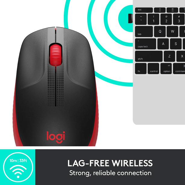 Logitech M190 Full-Size Wireless Mouse