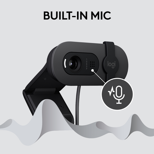 Logitech Brio 100 Full Hd Webcam - Graphite