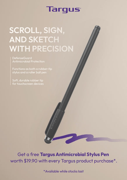 Targus 2 in 1 Pen Stylus for all Touchscreen Devices - Black