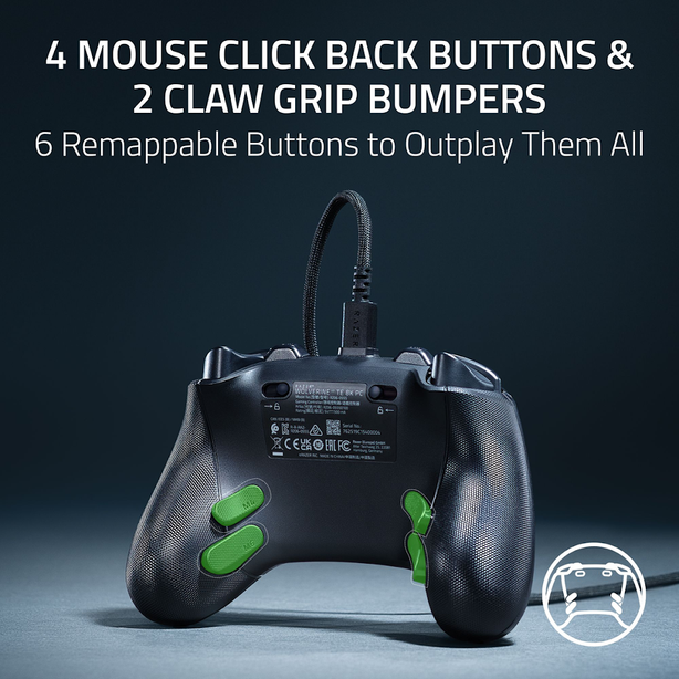 Razer Wolverine V3 Tournament Edition 8K Wired Esports Gaming Controller for PC Black - FRML Packaging - RZ06-05550100-R3M1