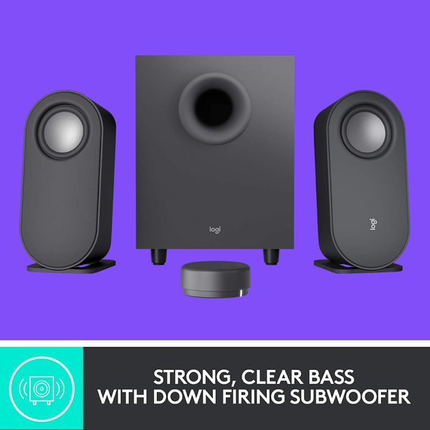 Logitech Z407 2.1 Speakers With Bluetooth Computer Speaker With Subwoofer And Wireless Control