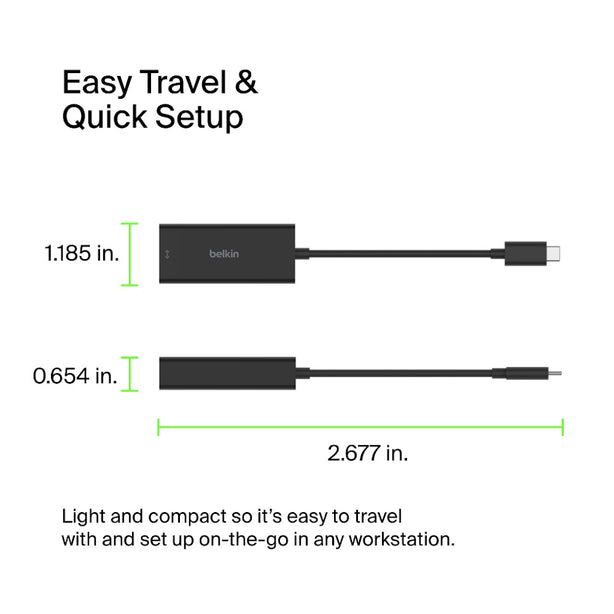 Belkin 3.0 Usb-C To 2.5 Gigabit Ethernet Adapter