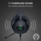 Razer Kraken Kitty V3 X Wired RGB Gaming Headset with Kitty Ears Ultra-Lightweight Black Edition - FRML - RZ04-05350200-R3M1