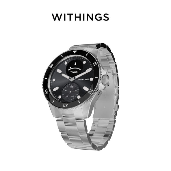 (No ECG Function) Withings Scanwatch Healthmaster HWA10 Hybrid Scanwatch Nova 42mm (Black)