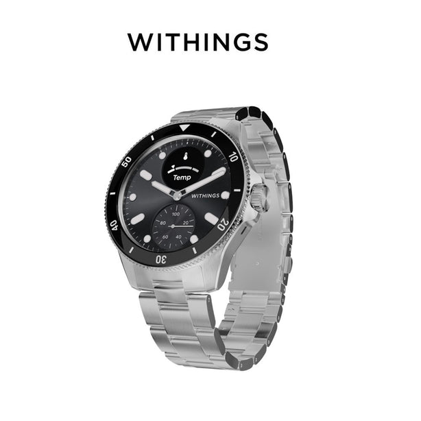 (No ECG Function) Withings Scanwatch Healthmaster HWA10 Hybrid Scanwatch Nova 42mm (Black)