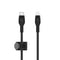 Belkin Usb-C To Lighting, Braid Sil, 1M, Black Magnetic Management
