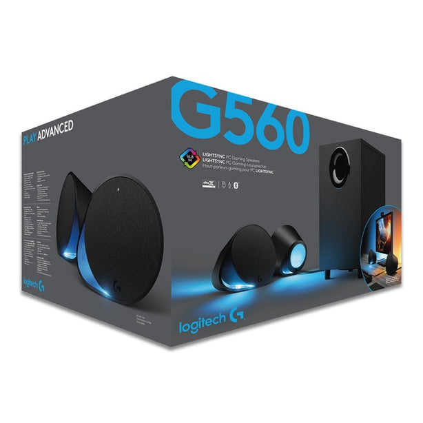 Logitech G560 Lightsync Rgb Pc Gaming Speakers – 240W Power, Rgb Lighting Sync, Audio Visualizer, Usb Connectivity