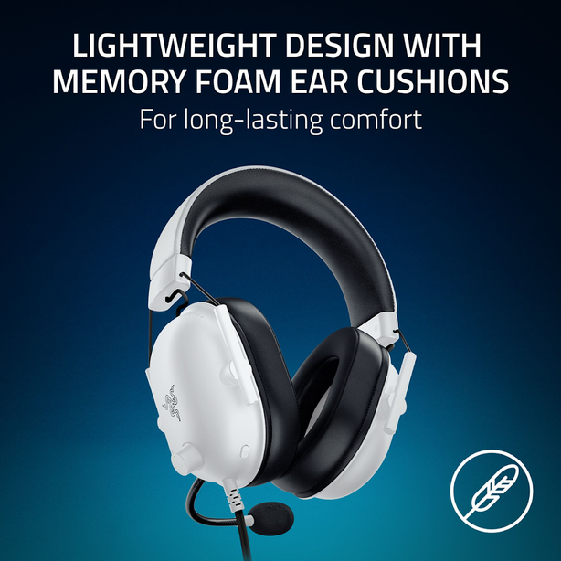 Razer BlackShark V2 X for PlayStation - Wired Esports Headset - White - NASA + AP Packaging