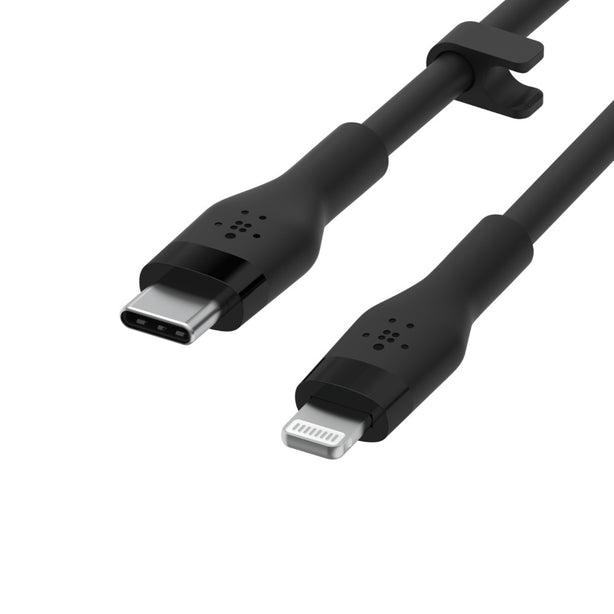 Belkin Usb-C To Lighting, Silicone, 1M, Black