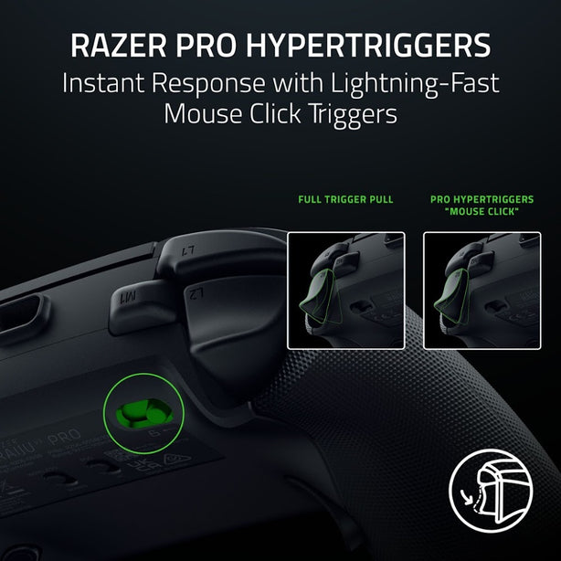 Razer Raiju V3 Pro - Wireless Gaming Controller for PlayStation 5 & PC - Black - NASA + AP Packaging