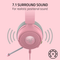 Razer Kraken Kitty V3 X Wired RGB Gaming Headset with Kitty Ears Ultra-Lightweight Quartz Edition - FRML - RZ04-05350100-R3M1