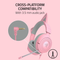 Razer Kraken Kitty V3 X Wired RGB Gaming Headset with Kitty Ears Ultra-Lightweight Quartz Edition - FRML - RZ04-05350100-R3M1