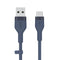 Belkin Usb-A To Usb-C, Silicone, 1M, Blue