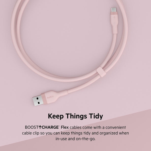 Belkin Usb-A To Usb-C, Silicone, 1M, Blue