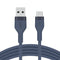 Belkin Usb-A To Usb-C, Silicone, 1M, Blue