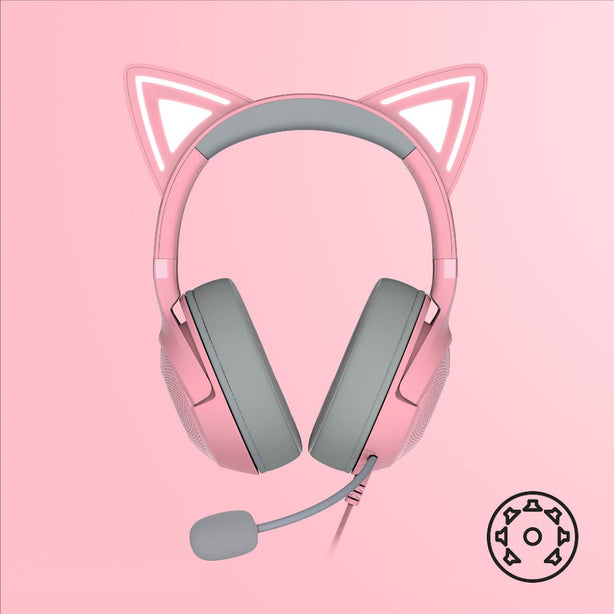 Razer Kraken Kitty V2 - Usb Headset With Rgb Kitty Ears - Black - Frml Packaging