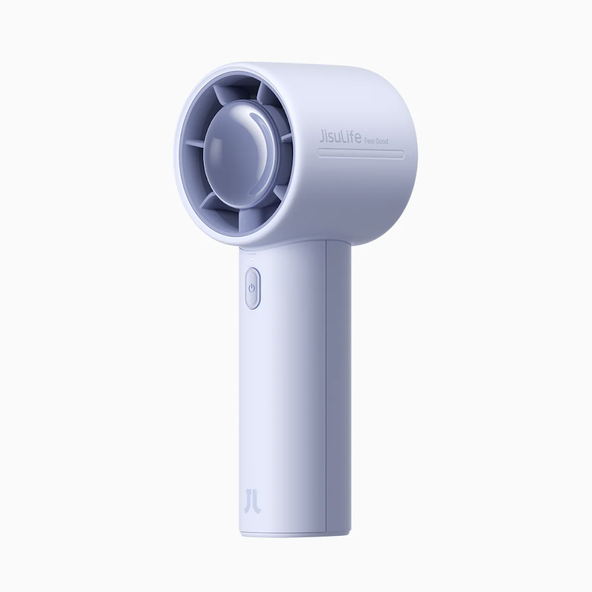 JISULIFE Handheld Fan LIFE10 4000mAh Mini Portable Fan 5-Speed 5.7m/s Strong Wind Safety Lock Compact Rechargeable – Blue