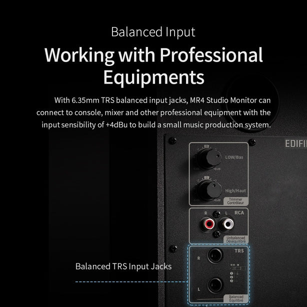 Edifier Mr4 Powered Studio Monitor Speakers 42W Black