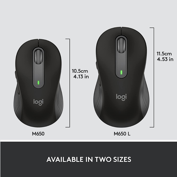 Logitech Signature M650 Medium Wireless Bluetooth Mouse