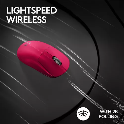 Logitech G Pro X Superlight 2 Gaming Mouse Magenta