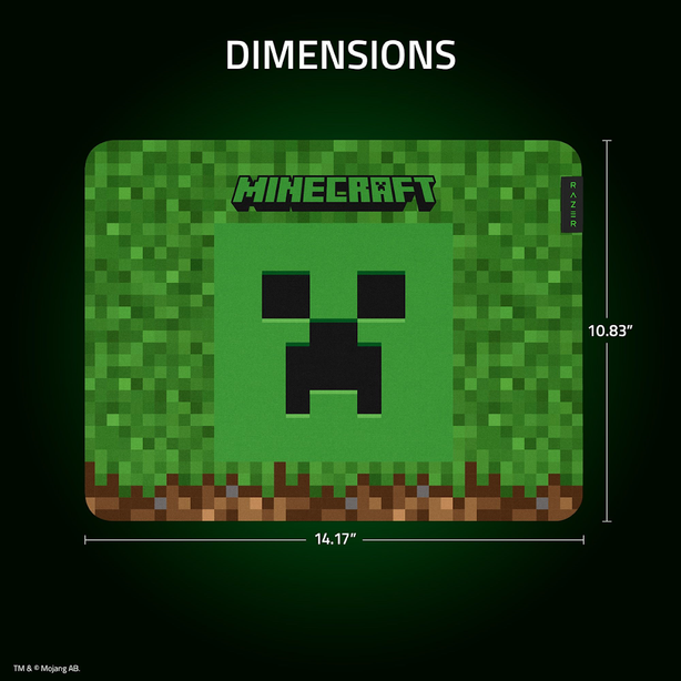 Razer Gigantus V2 - Soft Gaming Mouse Mat - Medium - Minecraft Edition - FRML Packaging