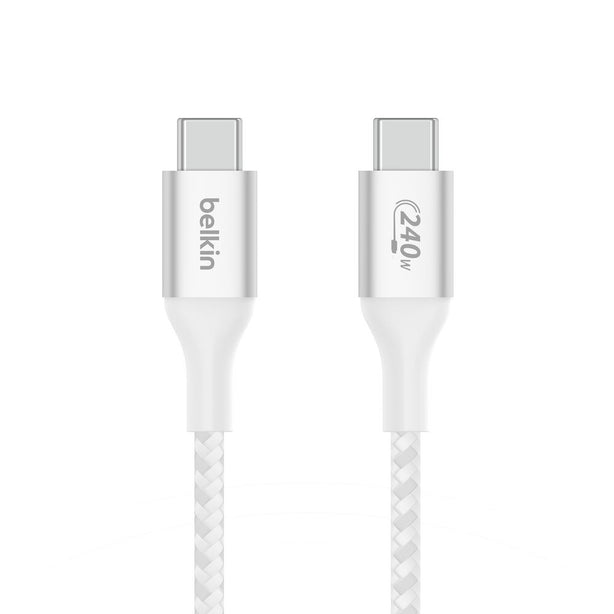 Belkin Usb-C To C Pd3.1 Cable 2M Up To 240W White