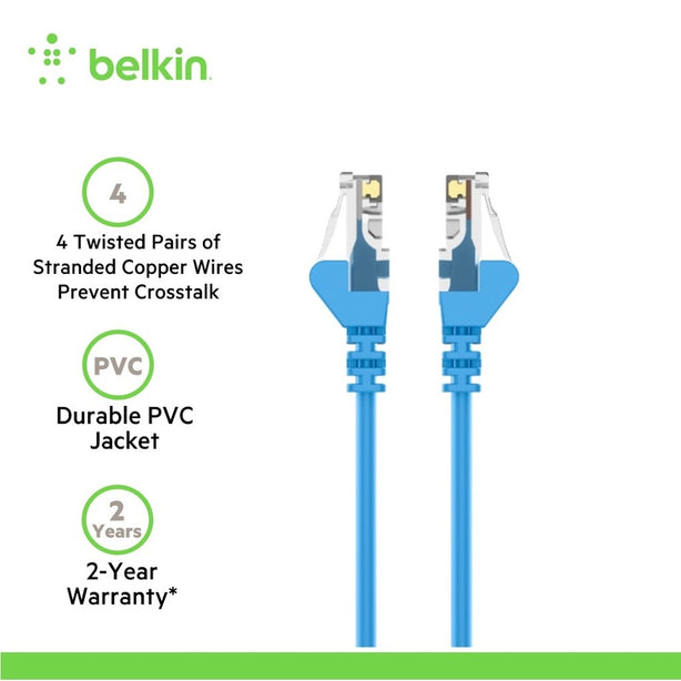 Belkin CAT6 Ethernet Patch Cable Snagless RJ45