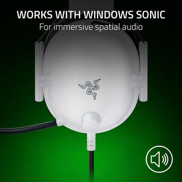 Razer BlackShark V2 X (Xbox Licensed) - Wired Console esports Headset - White - FRML Packaging