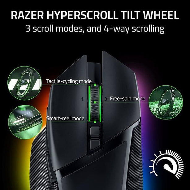 Razer Basilisk V3 Pro White Edition - Ergonomic Wireless Gaming Mouse