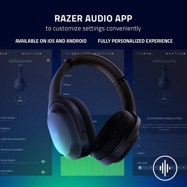 Razer Barracuda - Wireless Multi-Platform Gaming And Mobile Headset - Mercury White