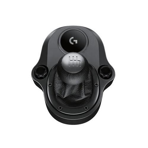 Logitech Driving Force Shifter – 6-Speed Gearbox, Solid Steel Shaft, Leather Knob & Boot