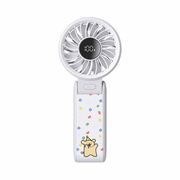 JISULIFE Handheld Fan LIFE7 5000mAh Mini Portable Fan 5.1m/s Wind Lightweight Rechargeable – Grey Maltese