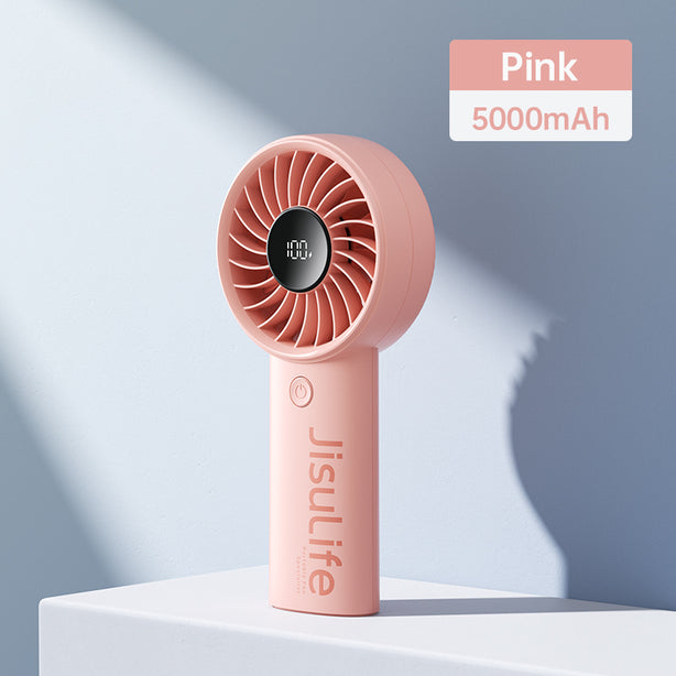JISULIFE HANDHELD FAN LIFE4 5000MAH-PINK