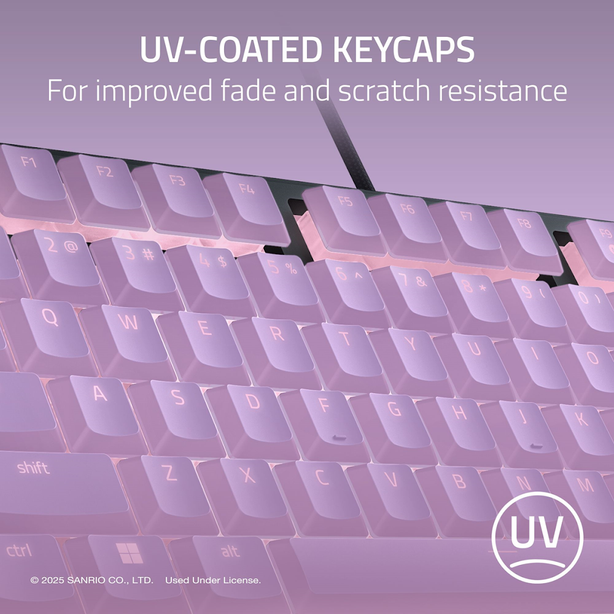 Razer Ornata V3 Tenkeyless - Low Profile Gaming Keyboard - US Layout - Kuromi Edition - FRML Packaging