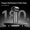 JISULIFE 9S Pro Handheld Turbo Fan | Chrome Mirror LED Display | Ultra Strong Wind | Pocket Size Portable Cooling Fan