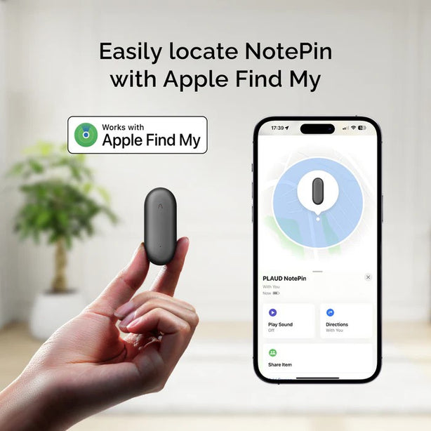 PLAUD NotePin Wearable AI Voice Recorder -Transcribe & Summarize with AI. Support 112 Languages(Full Accessories Bundle)