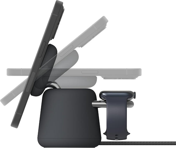 BELKIN MAGSAFE 15W CHR DOCK 2 in 1 CHARCOAL MASS