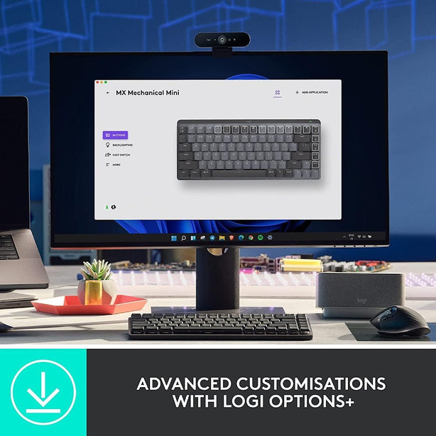 Logitech Mx Mechanical Mini Wireless Keyboard Graphite