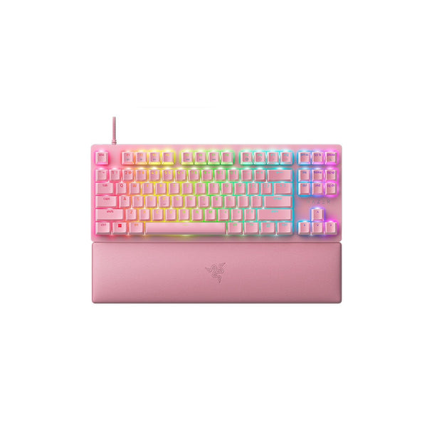 Razer Huntsman V2 Tenkeyless - Optical Gaming Keyboard (Linear Red Switch) - Quartz Edition