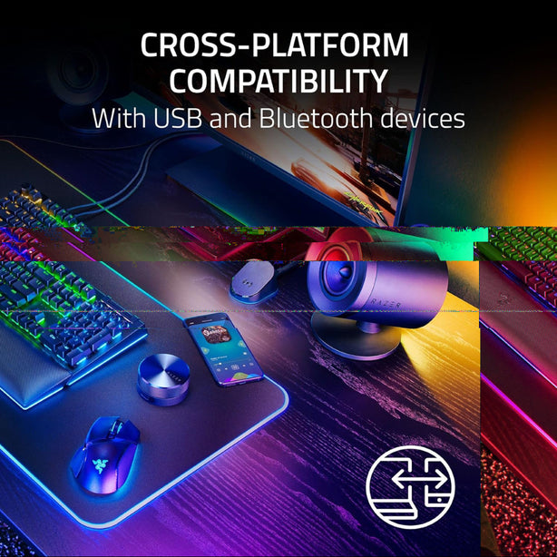 Razer Nommo V2 Pro - Full-Range 2.1 Pc Gaming Speakers With Wireless Subwoofer - Eu/Idn + Uk/My/Sg/Uae Packaging