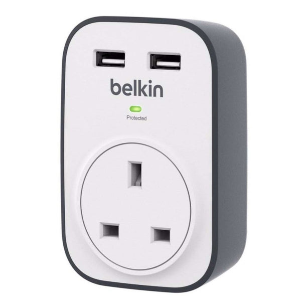 Belkin Surgecube 1 Outlet Surge Protector With 2 Usb Ports