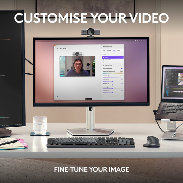 Logitech Mx Brio Ultra Hd 4K Webcam Graphite