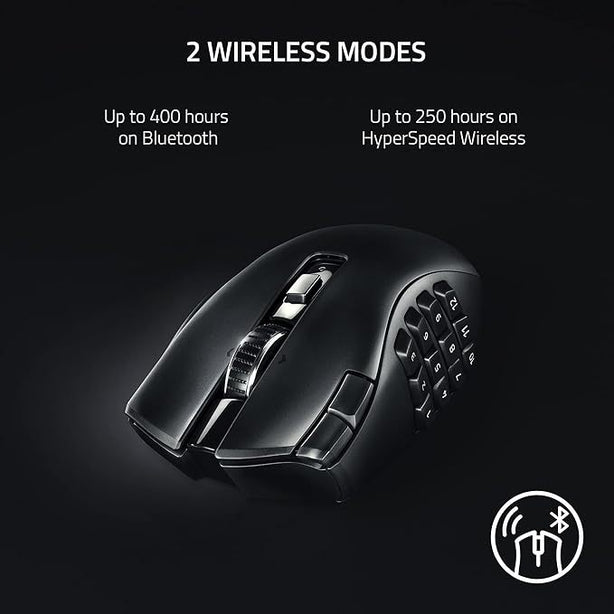 Razer Naga V2 Hyperspeed - Wireless Mmo Gaming Mouse - Ap Packaging