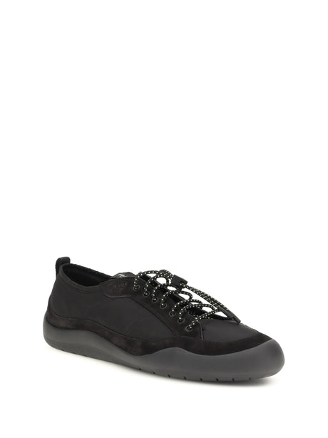 Prada Leather and fabric Sneakers - Black