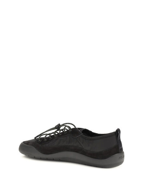 Prada Leather and fabric Sneakers - Black
